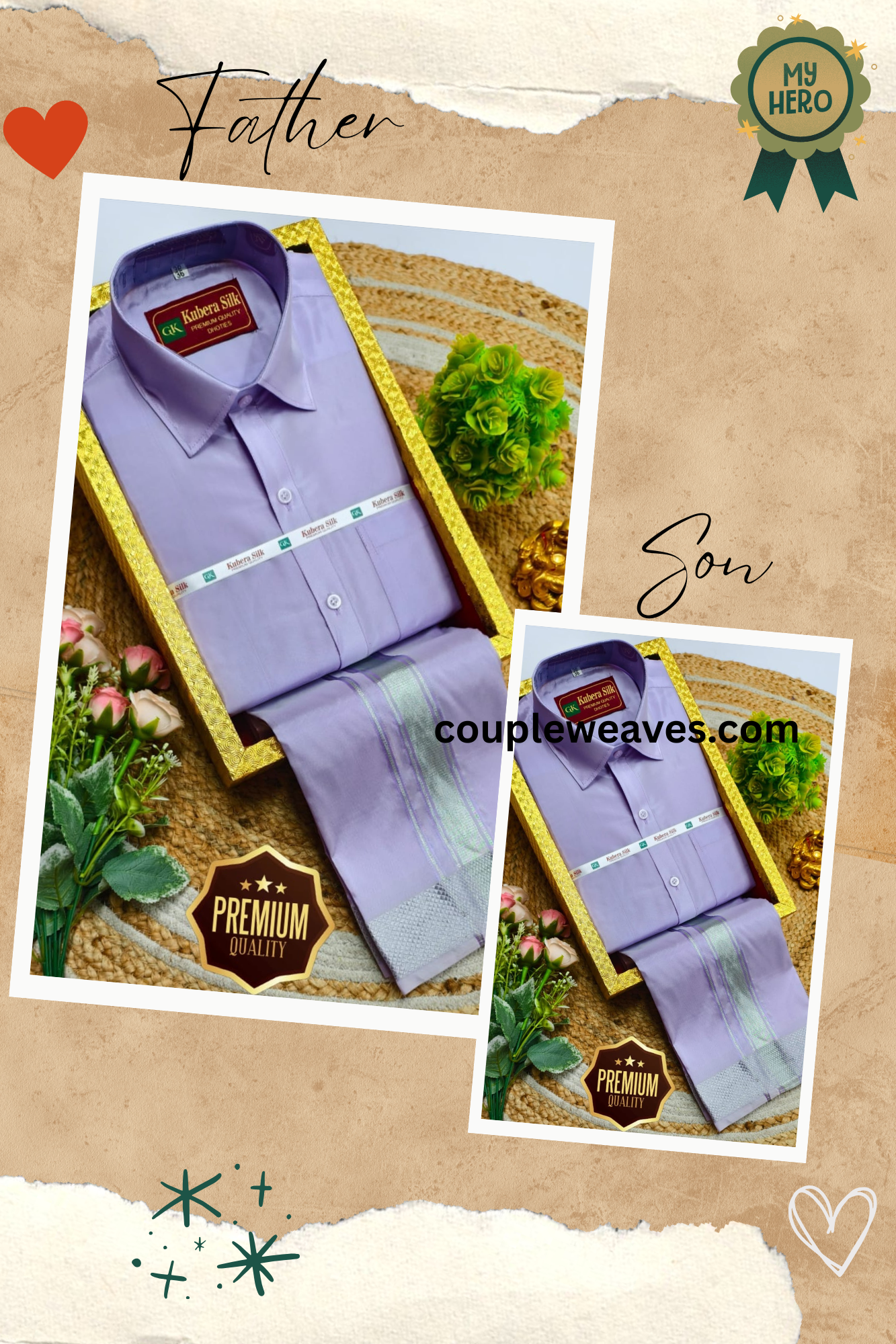 Classic Ethnic Father & Son Traditional Dhoti Shirt