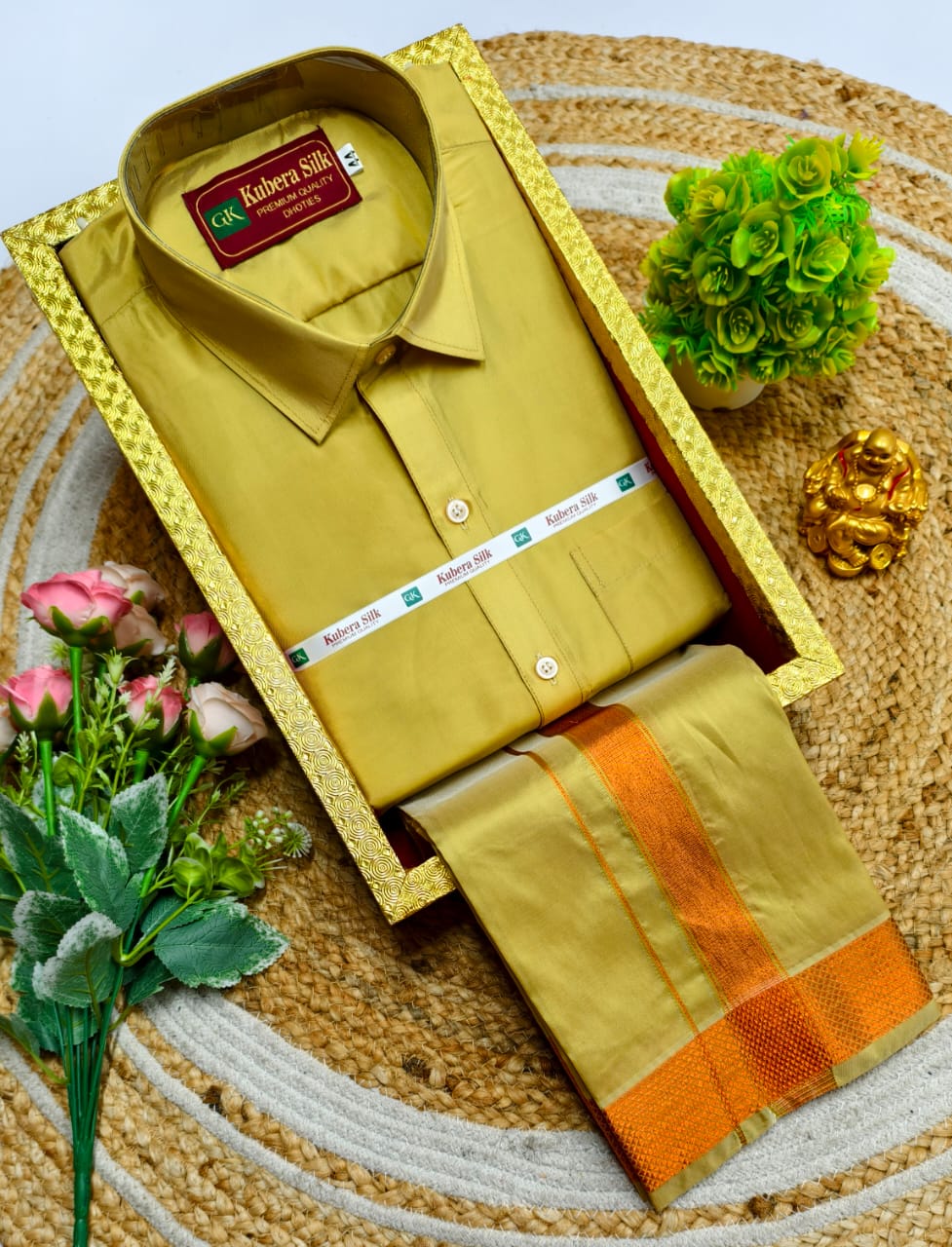 Heritage Wedding Father & Son Dhoti Shirt Combo
