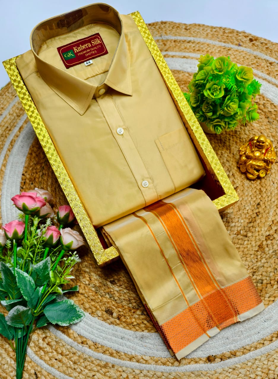 Classic Tradition Father & Son Dhoti Shirt Combo