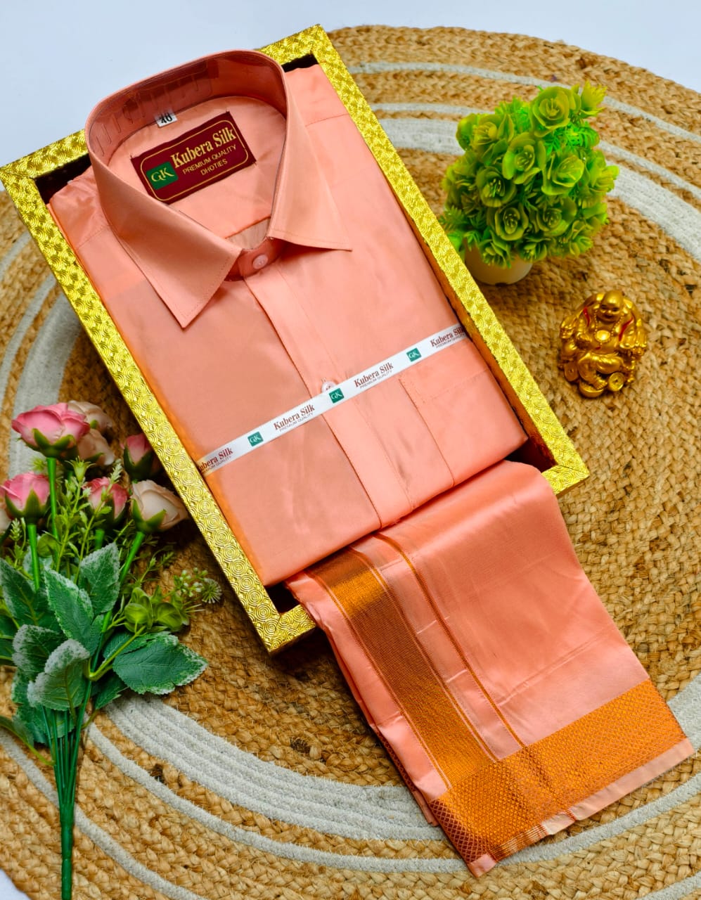 Elegant Heritage Father & Son Dhoti Shirt Set