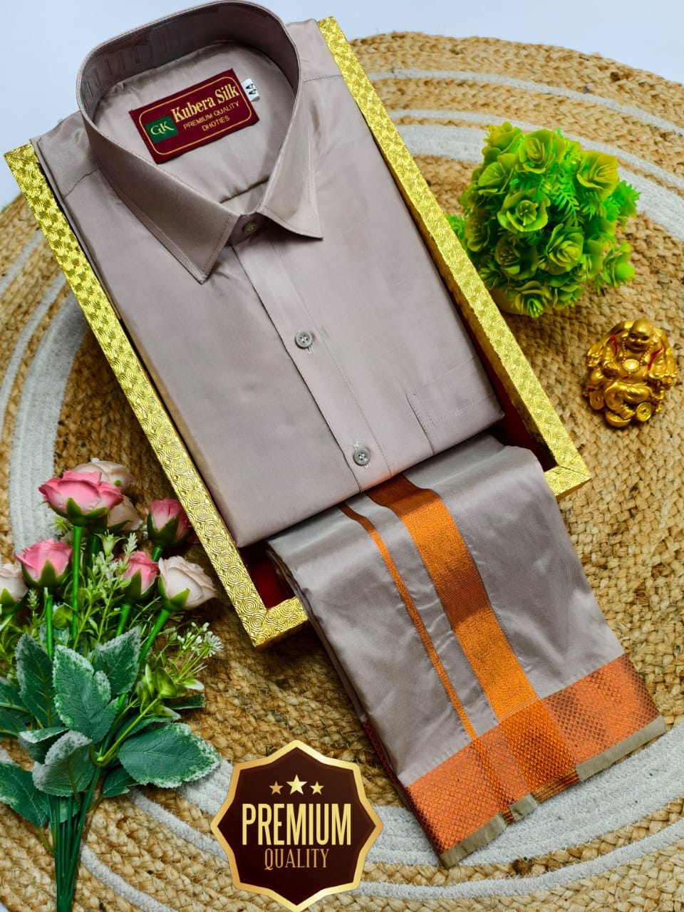 Cultural Heritage Father & Son Dhoti Shirt Combo