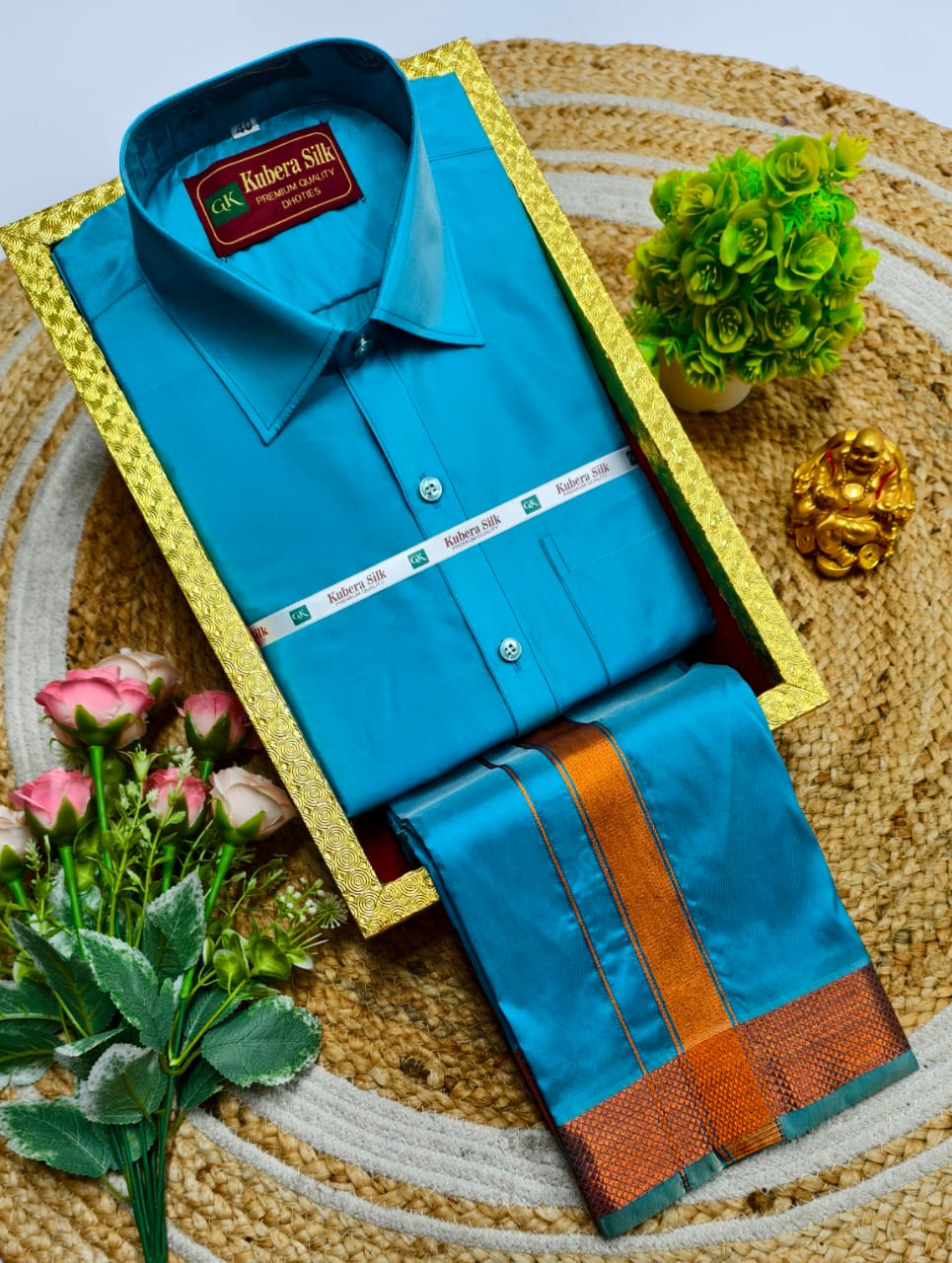 Premium Ethnic Father & Son Matching Dhoti Shirt Set