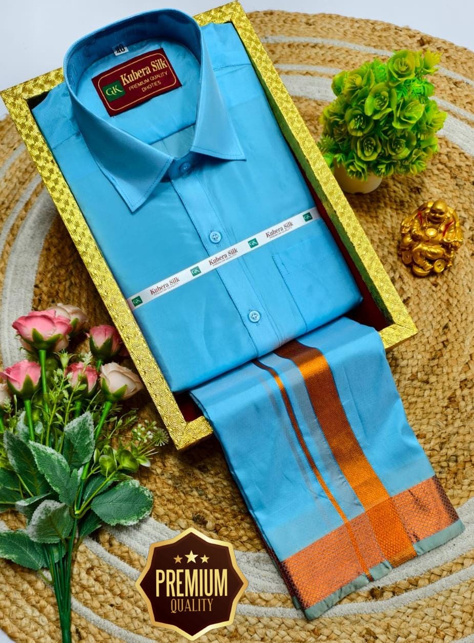 Royal Heritage Father & Son Dhoti Shirt Set