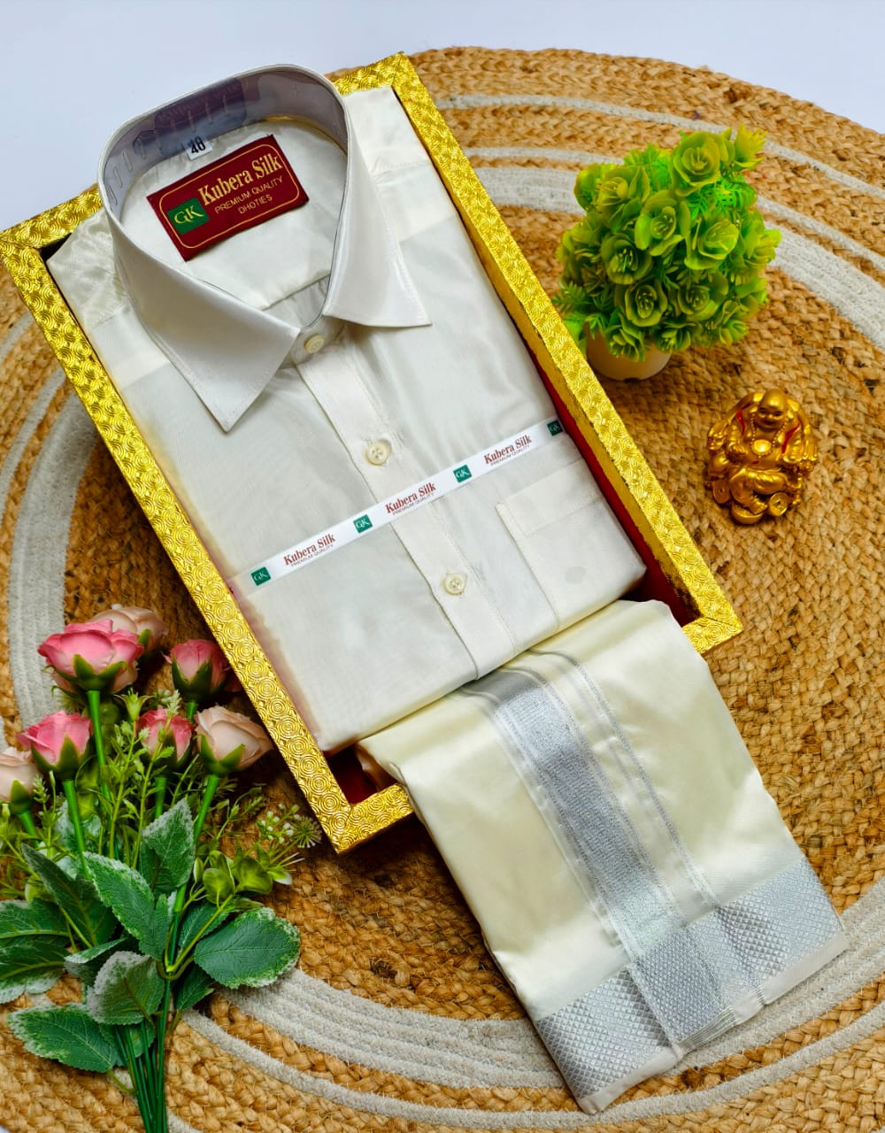 Timeless Tradition Father & Son Dhoti Shirt Combo