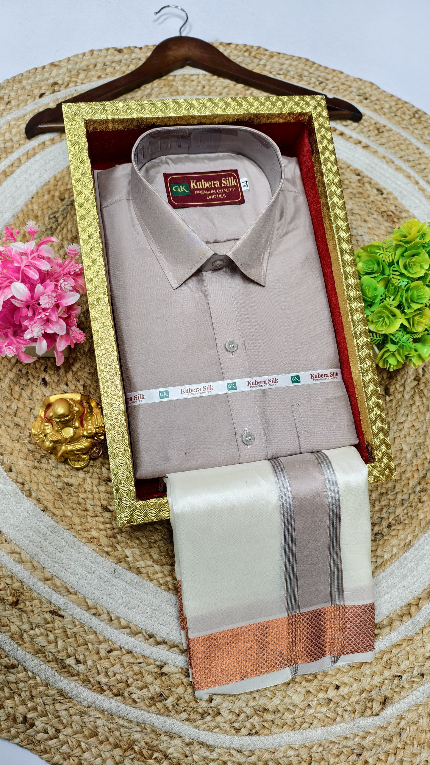 Father & Son Classic Dhoti Shirt Weave Set