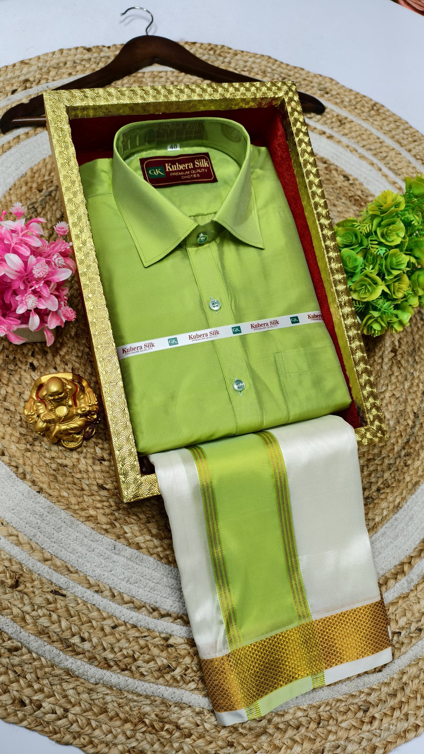 Father & Son Cultural Weaves Dhoti Shirt Duo