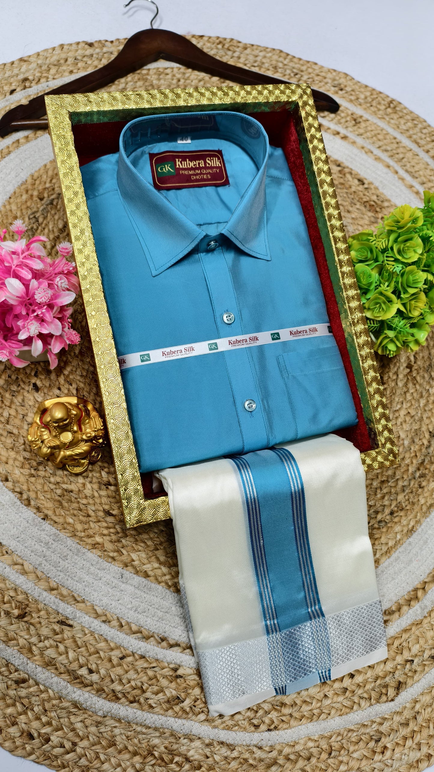 Elegant Father & Son Dhoti Shirt Weaves Set