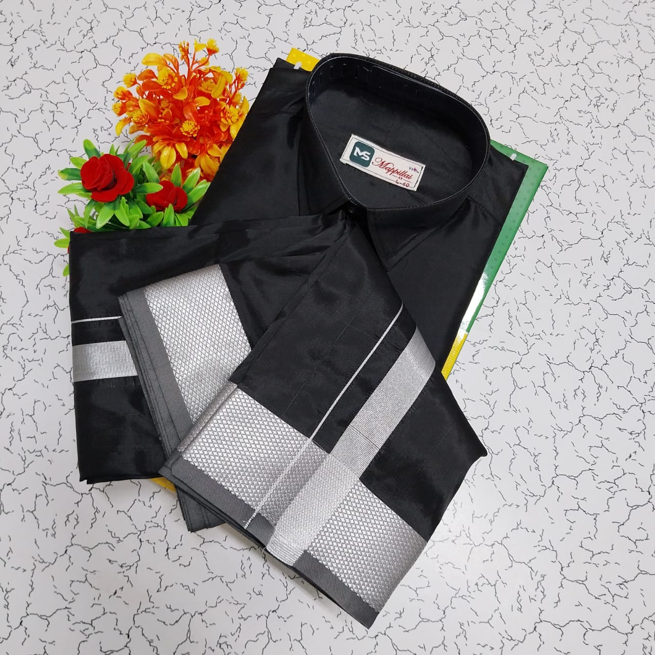 Father & Son Dhoti Shirt Combo