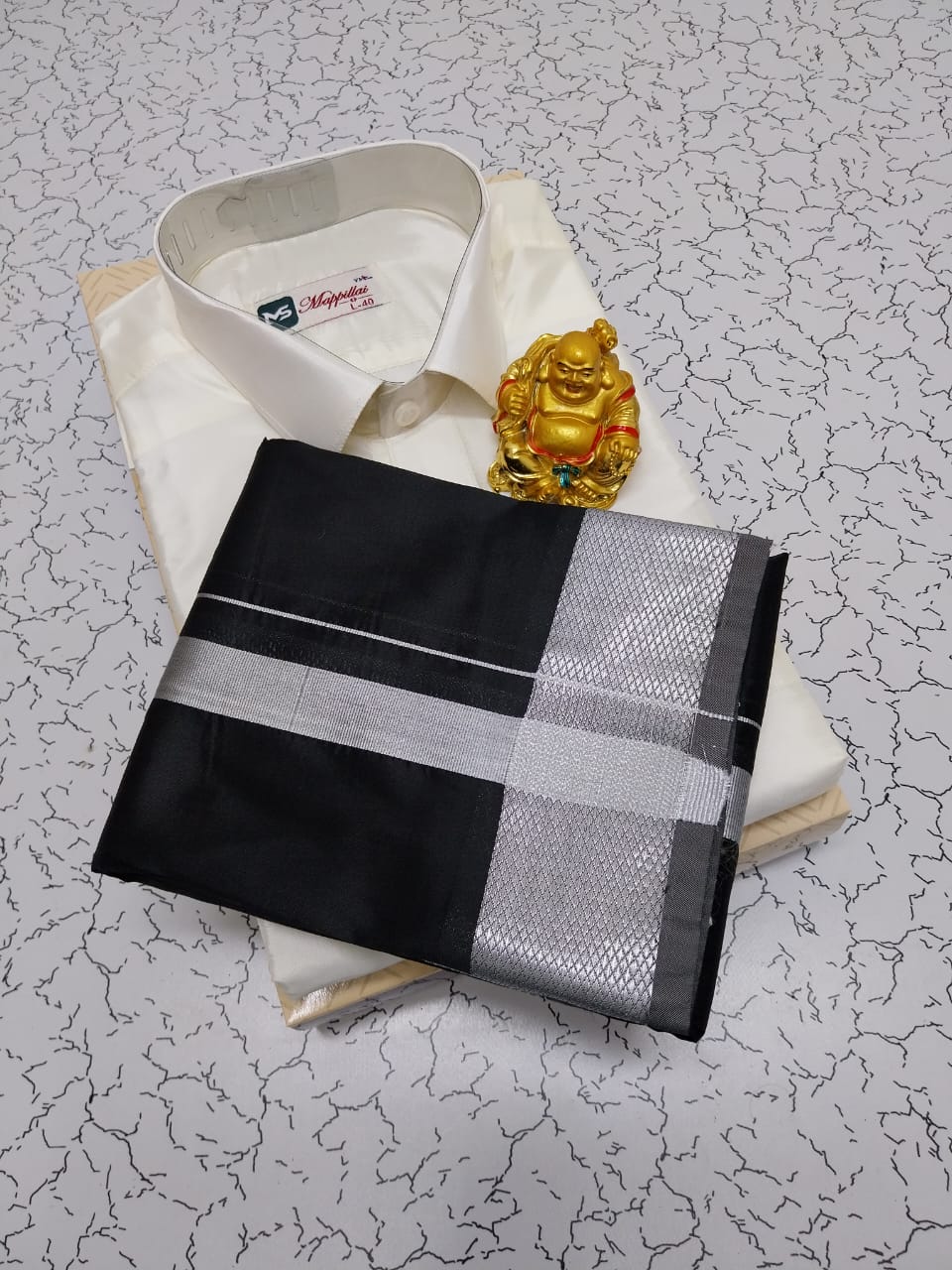 Father & Son Dhoti Shirt Combo