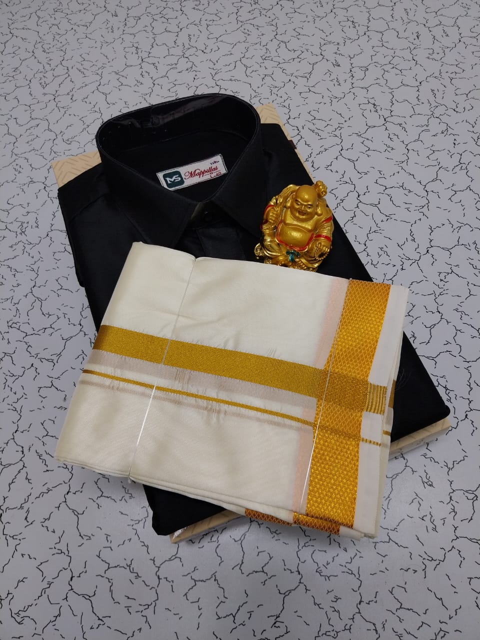 Father & Son Dhoti Shirt Combo
