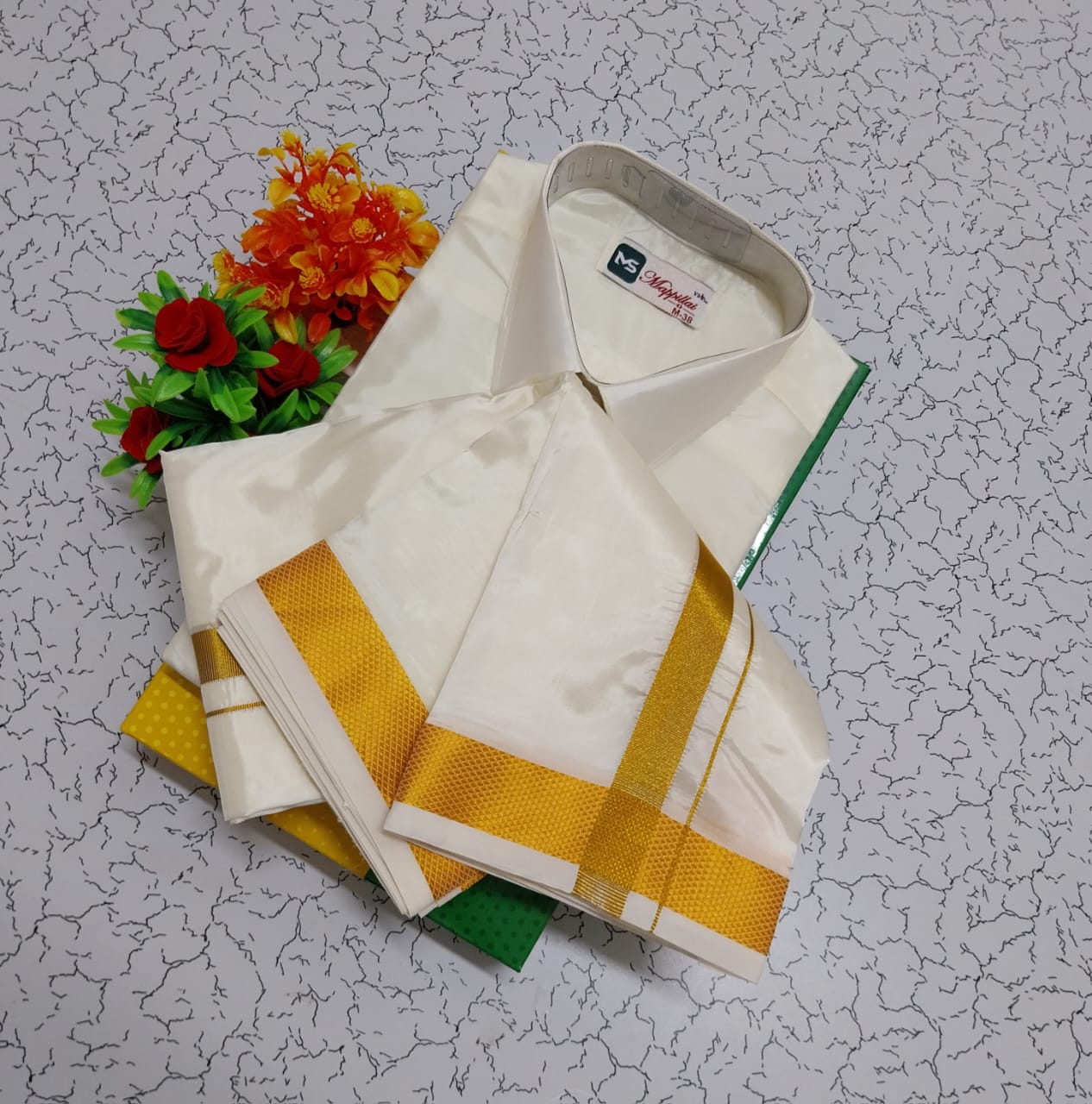 Father & Son Dhoti Shirt Combo