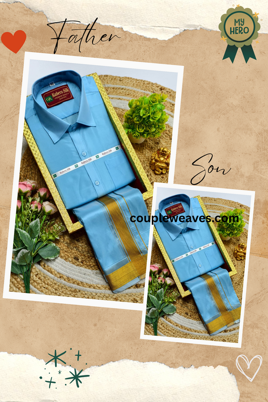 Heritage Father & Son Matching Dhoti Shirt Set
