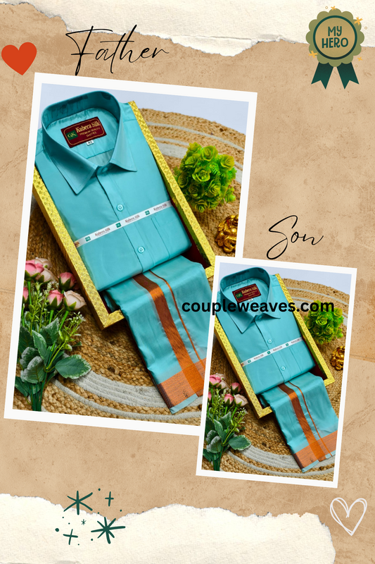Festive Classic Father & Son Matching Dhoti Shirt Set
