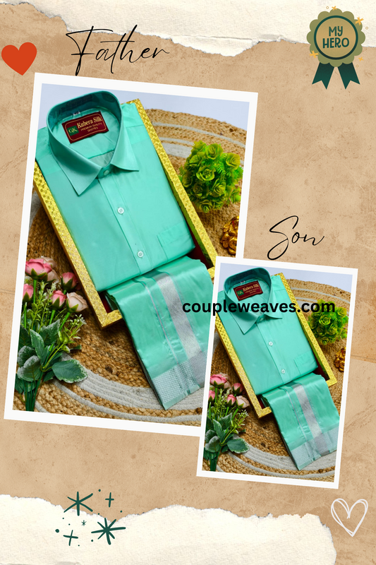 Premium Heritage Father & Son Dhoti Shirt Combo
