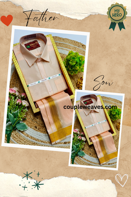 Celebration Special Father & Son Dhoti Shirt Combo