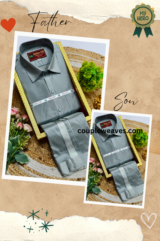 Classic Father & Son Dhoti Shirt Outfit