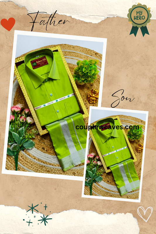Royal Father & Son Traditional Dhoti Shirt Combo