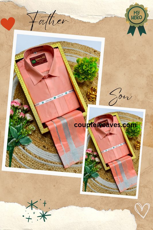 Celebration Father & Son Matching Dhoti Shirt Combo