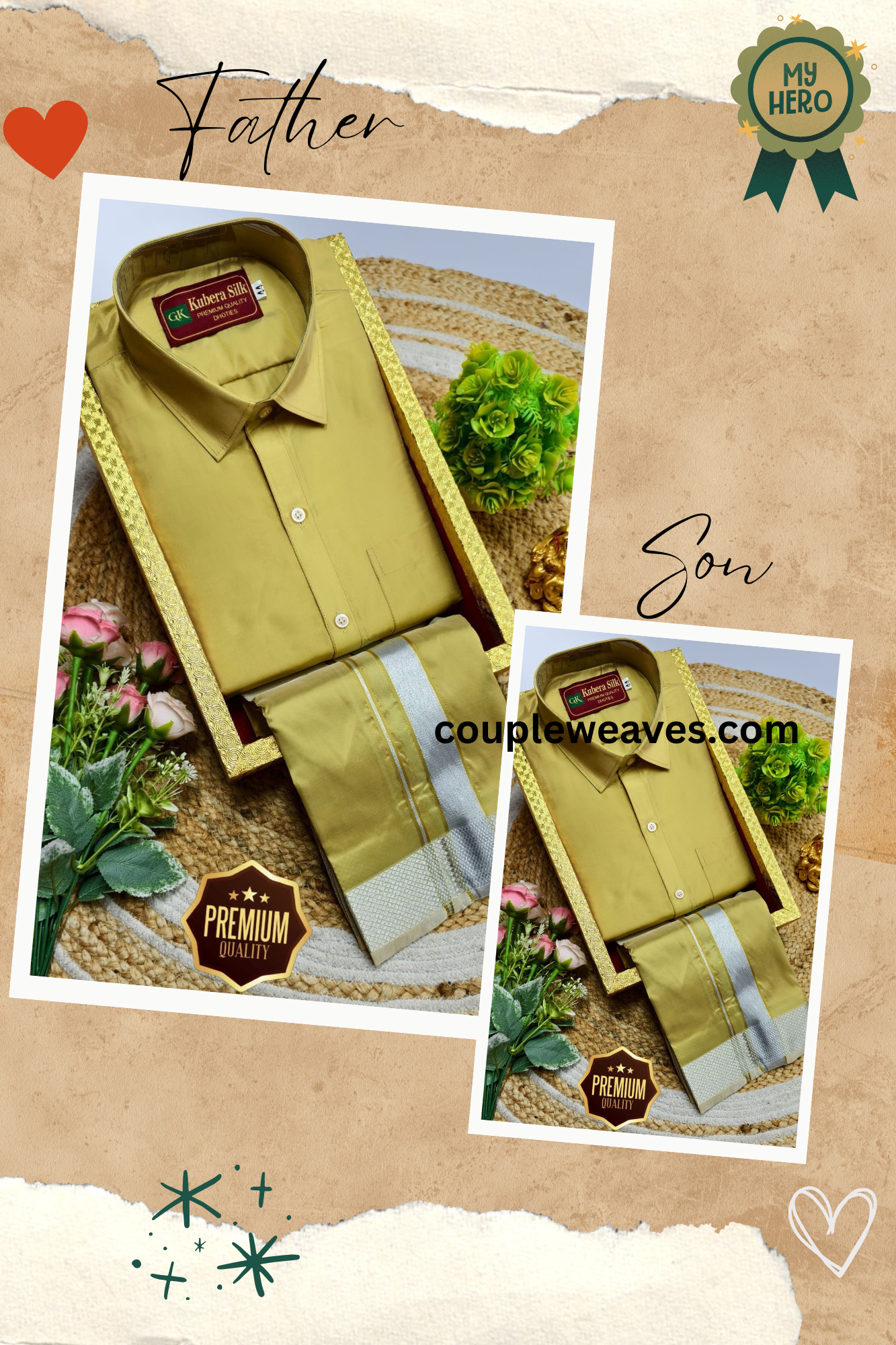 Timeless Father & Son Dhoti Shirt Outfit