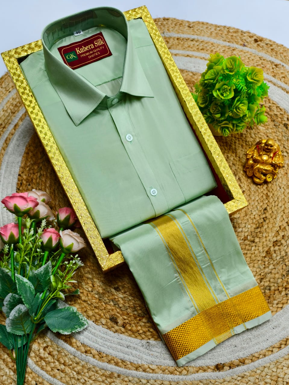 Elegant Occasion Father & Son Matching Dhoti Shirt Set