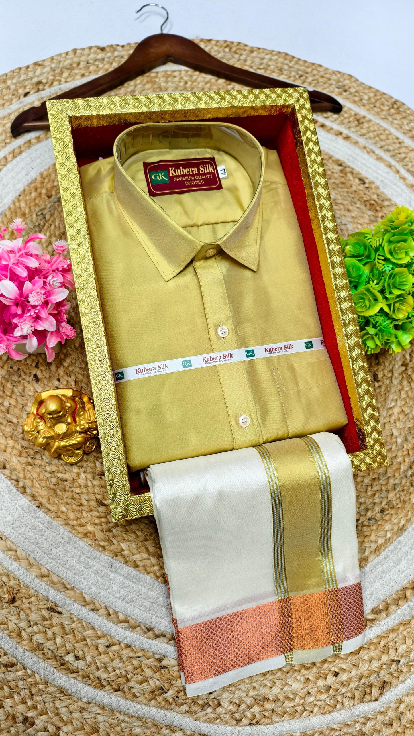 Weaving Traditions – Father Son Dhoti Shirt Matching Set