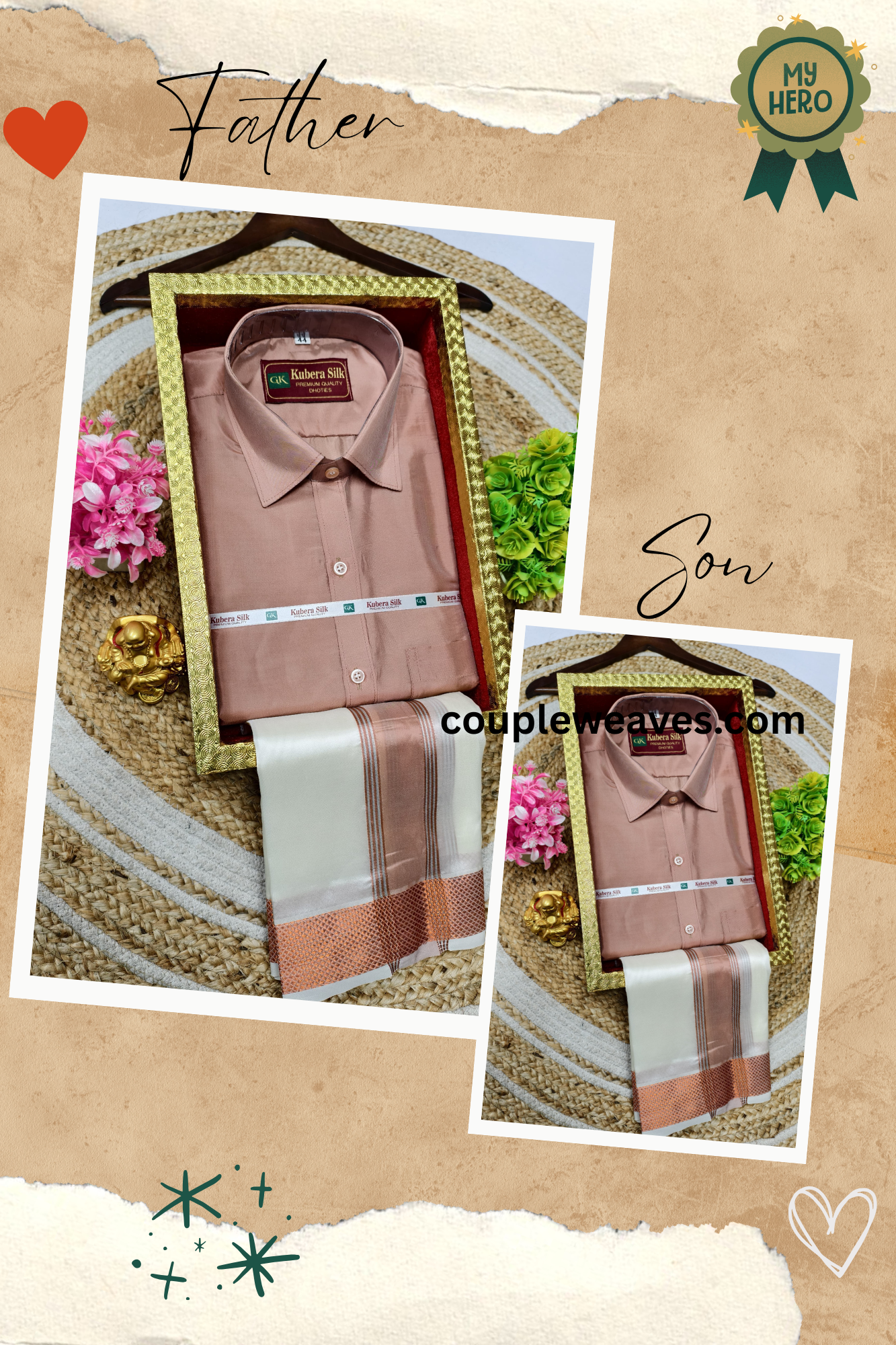 Weaves of Tradition – Father & Son Matching Set