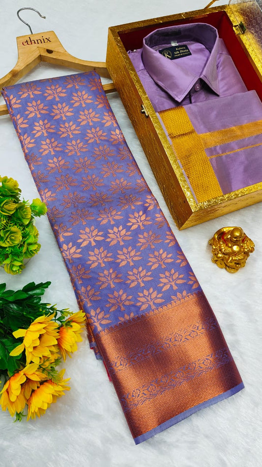 Saree & Dhoti Shirt Combo for Traditional Events