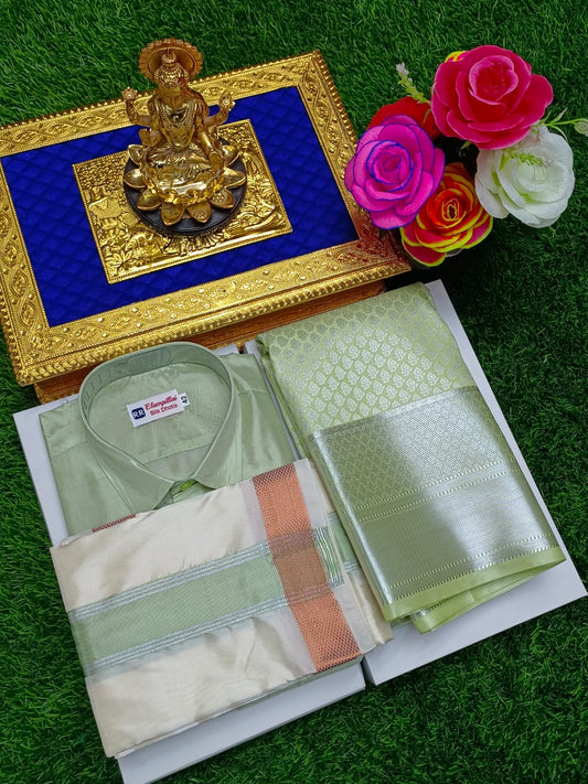 Graceful Bond Semi Silk Couple Combo