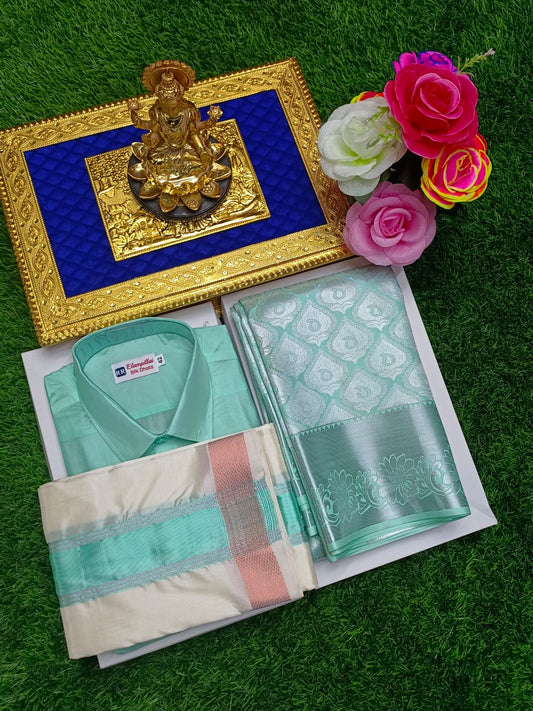Premium Divine Bond Semi Silk Couple Combo