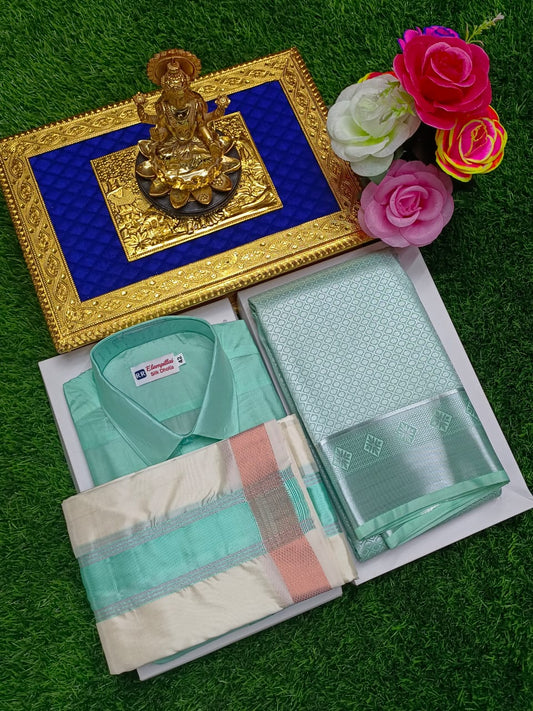 Sacred Cultural Spark Semi Silk Couple Combo
