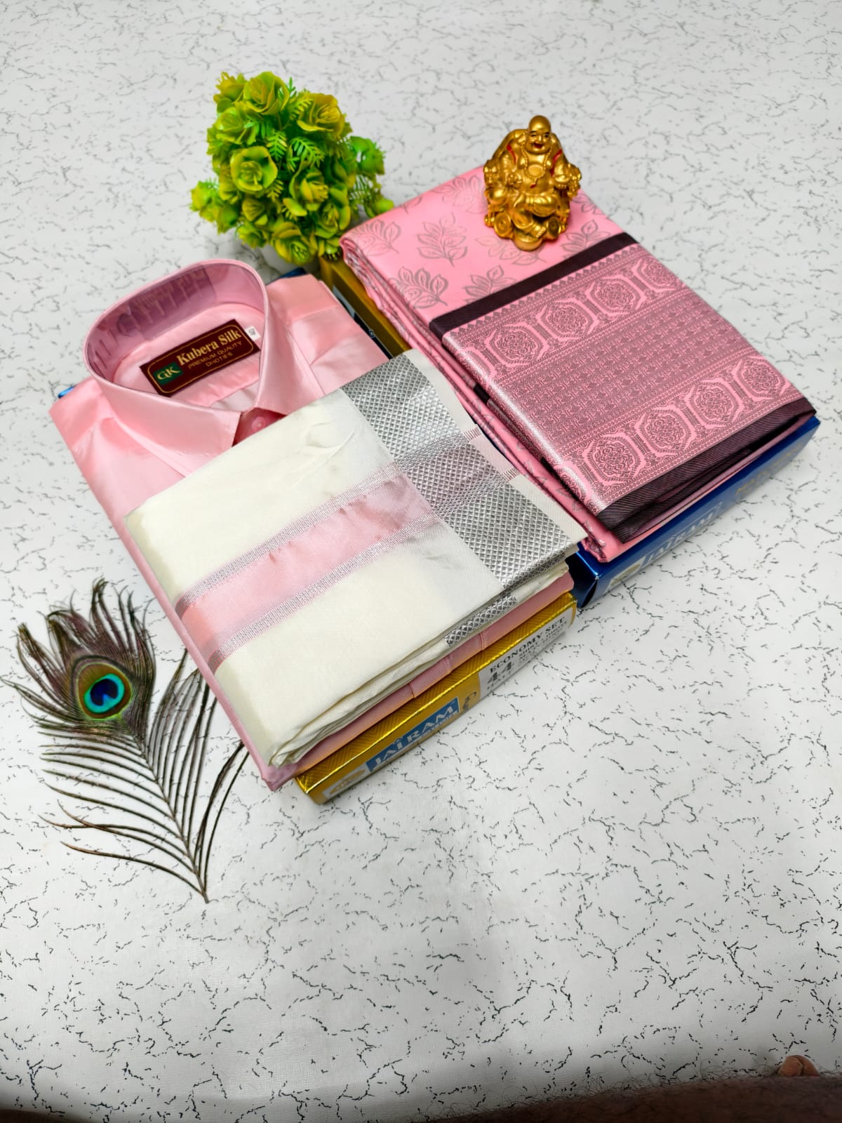Bridal Combo – Saree with Shirt and 8 Mulam Vesti
