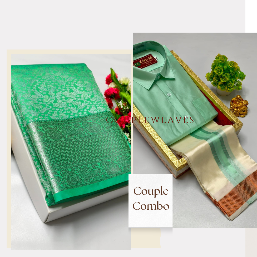 Graceful Bond Semi Silk Couple Combo