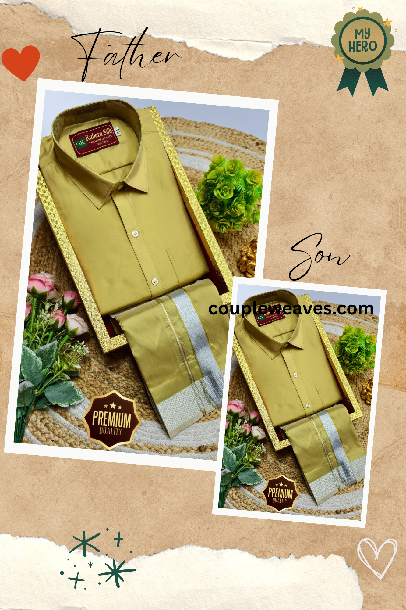 Timeless Father & Son Dhoti Shirt Outfit